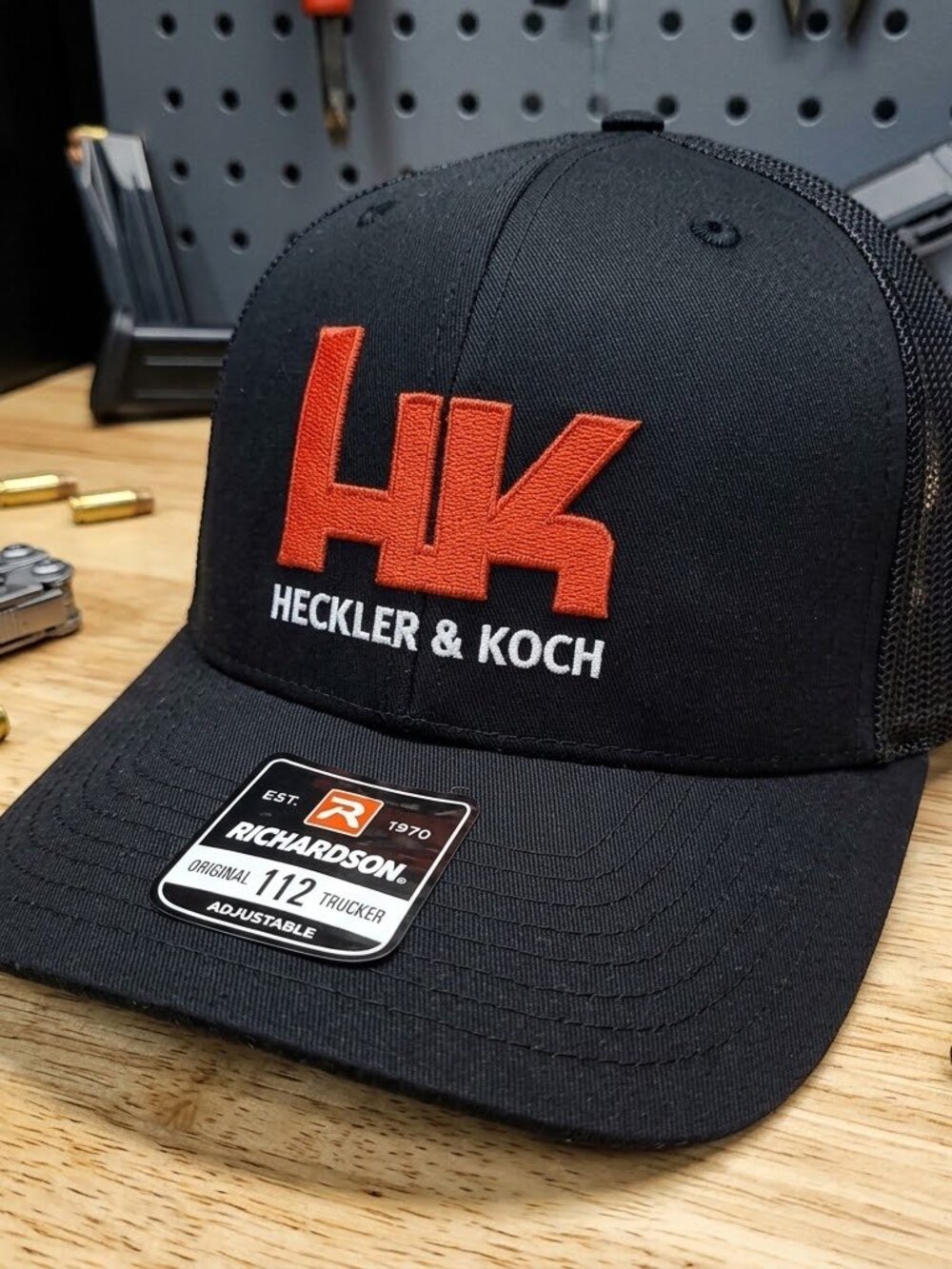 Heckler And Koch Hat HK Tactical Firearm Black Richardson 112 Snapback Cap USA